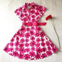 ราคา เดรสไปงานลายดอก ชุดไปงานราคาถูก ชุดไปงานธีมวนิดา เดรสวนิดา เดรสทองกวาว ชุดย้อนยุค ชุดไปปาร์ตี้ ชุดวินเทจ เดรสสีชมพู (1731456758)