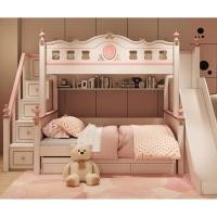 ราคา เตียงสองชั้นรุ่น 1007 ขนาด 5 ฟุต (สีชมพู) (18404374182)