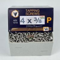 ราคา *VPS*สกรูเกลียวปล่อยหัวกลมแฉก ชุบนิเกิ้ล PH#4x3/8 บรรจุกล่องละ1,000ตัว (23467382560)
