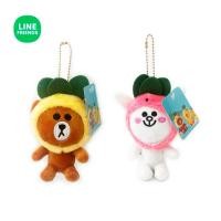 ราคา พวงกุญแจ ไลน์ Line Friends / Brown Fruity Pineapple & Cony Fruity Strawberry 5 นิ้ว (19779356871)