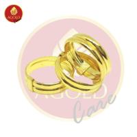 ราคา AGOLDCARE แหวนทองคำ หนักครึ่งสลึง (1.895 กรัม) ลายกิ๊ฟเกลี้ยง ทองคำแท้ 96.5% (4460102547)