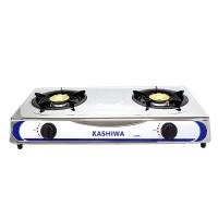 ราคา KASHIWA เตาแก๊สหัวคู่หน้าสแตนเลส (หัวทองเหลือง) รุ่น K-2000 (7796859654)