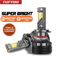 ราคา หลอดไฟตัดหมอก LED 150W 30000LM 6000K H4 9003 HB2 H7 H11 HB3 9005 6000K สีขาว สําหรับรถยนต์ H1 HB4 9006 (26774007233)