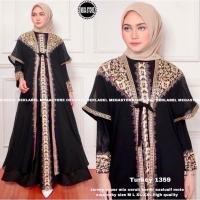 ราคา ตุรกี ABAYA GAMIS 1359 TURKISH ARABIAN EMBROIDERED MOTE SWAROVSKI ORIGINAL LUXURY ORI MEGASTORE (8958816007)