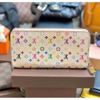 ราคา Louis Vuitton Monogram Multicolor Zippy Wallet White (รับประกันสินค้าแท้) (24373225549)