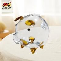 ราคา [ลาโฮเมีย] หมูแก้วกระปุกออมสินประหยัดกล่องเงินสัตว์เงินธนาคารแปลกใหม่เครื่องประดับขวดเล็กๆกระปุกออมสินน่ารักตกแต่งโต๊ะ (29475431665)