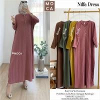 ราคา Nilfa Dress Gamis Jumbo Allsize Premium Knit Uniqlo Original Ori Moca Labeled (43355730521)