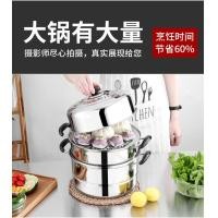 ราคา เรือกลไฟหนา 304 สแตนเลสหนาพิเศษสองชั้นครัวเรือนหม้อซุปขนาดใหญ่นึ่งปลาหม้อเตาแม่เหล็กไฟฟ้าเตาแก๊สสาก (25127329813)