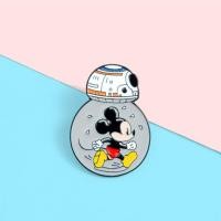 ราคา พร้อมส่ง เข็มกลัดติดเสื้อ/กระเป๋า ลาย Mickey Mouse (5650243407)