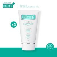 ราคา [แพ็ค3สุดคุ้ม] Smooth E White Babyface Foam 4 Oz. สมูทอี ไวท์ เบบี้เฟส โฟม pH5 Vit C&E ผิวกระจ่างใส สำหรับผิวหมอง (5395578126)