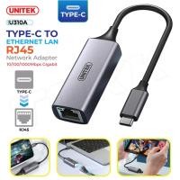 ราคา Unitek รุ่น U310A สายแปลง ตัวแปลง Type-C เป็น LAN สำหรับ Type-C To Ethernet LAN RJ45 10/100/1000Mpbs ของแท้100% (24502560287)