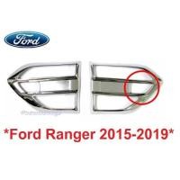 ราคา รุ่นมีไฟเลี้ยวครอบแก้มข้าง ชุบโครเมี่ยม FORD RANGER 2015-2019 ครอบไฟแก้ม ฟอร์ด เรนเจอร์ ครอบแก้ม ครอบไฟเลี้ยว ครอบไฟ (27625731089)