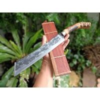 ราคา มีดแรมโบ้ Rambo knife อีตัด มีดคัตติ้ง มาเชเต้ มีดเดินป่า แรมโบ้ มีดสนาม มีดแคมป์ ใบ 10.6” ผิวไฟ ด้ามเหง้าไผ่ ฝักประดู่ (20807499101)