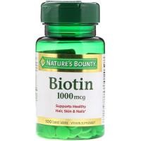 ราคา Nature's Bounty, Biotin, 1,000 mcg, 100 Coated Tablets (2639045140)
