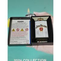 ราคา ZIPPO 48741 JIM BEAM BLACK MATTE COLOR IMAGE สีดำลายแบบสกรีน (22090549702)