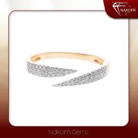 ราคา นคร เจมส์ แหวนเพชรแท้ ทองคำแท้18K(ทอง75%)รูปทรงสวยหรูฝังเพชรแท้ ขายได้ จำนำได้ พร้อมใบรับประกันสินค (26273606541)