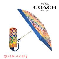 ราคา Isa Lovely Shop COACH C4324 MINI UMBRELLA IN RAINBOW SIGNATURE (24312673818)