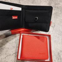 ราคา กระเป๋าสตางค์ Supreme หนัง กระเป๋าหนังข้างนอกเป็นหนัง ข้างในเป็นผ้า (17485574376)