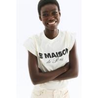 ราคา H&M(เอชแอนด์เอ็ม) เสื้อยืดพิมพ์ลาย ผู้หญิง 1274171_11 (42253015057)