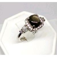 ราคา แหวนพลอยแท้ back star sapphire แบล็คสตาร์แซฟไฟ (29111174566)