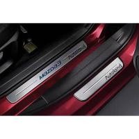 ราคา (ของแท้) ชุดคิ้วขอบประตูมาสด้า สคัพเพลท ใช้กับ Mazda3 SKYACTIV รุ่นปี 2014-2018 (BM/BN) (13655067143)