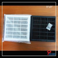 ราคา Maindrain สะดือสระว่ายน้ำสีขาวและสีดำ ขนาด 9"x9" นิ้ว (13648443249)