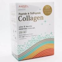 ราคา Amsel Collagen (Peptide& Tripeptide ) 5000 mg (แอมเซล เปปไทด์ & ไตร์เปปไทด์ คอลลาเจน 5,000 มก. บรรจุ 30 ซอง) (9686885420)