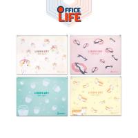 ราคา Elephant (ตราช้าง) แฟ้มกระเป๋าซิป ซองซิปพลาสติก ขนาด A4 ลาย LIQUID CAT ( 1 เล่ม ) (26975393226)