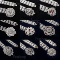 ราคา เข็มขัด​เงิน เข็มขัดชุดไทย เข็มขัดหัวเพชร​ เครื่องประดับชุดไทย (2090050496)