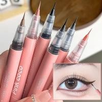 ราคา Silky Matte Liquid Eyeliner Waterproof Non Smudging Lasting Black Brown Pink Lying Silkworm Eye Liner Eyes Makeup (23587351750)