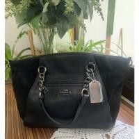 ราคา Coachแท้20166 ทรงพัดสีดำ used (18001956655)