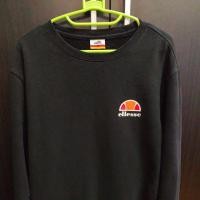 ราคา เสื้อสเวตเตอร์คอกลม ellesse แท้ สีดำ สภาพดี ไม่หนา (26926739433)