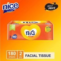 ราคา แพ็คเกจ 10 แพ็ค FACIAL TISSUE / FACIAL TISSUE NICE 180 แผ่น / 2 ชั้น ส่งฟรี (42256894936)