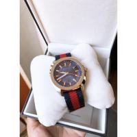 ราคา GUCCI GG2570 Blue Dial Blue and Red Nylon Men's Watch YA142304 (6977991344)