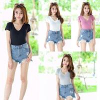 ราคา บอดี้สูทแขนสั้นคอวี (1291250388)