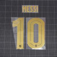 ราคา 2020-21 MESSI 10 Gold BARCELONE Away Black Ver. Uefa use NAME SET Transfer Film (11067460181)