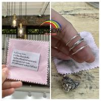 ราคา (ผ้าเช็ดเงินสีชมพู) ผ้าทำความสะอาดเครื่องประดับ ผ้าขัดเงิน เช็ดเครื่องประดับ เงิน (23314827407)