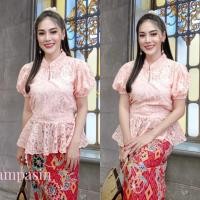 ราคา SOF เสื้อลูกไม้ ผ้านุ่ม ทรงน่ารัก รุ่นนี้ขายดี อก 32-36, 34-38 นิ้ว สีโอรส แขนสั้นตุ๊กตา รุ่นหยดน้ำ Blouse (22074437560)