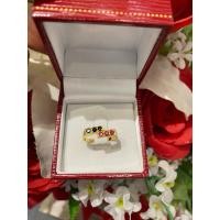 ราคา แหวนทองคำแท้18k พลอยทับทิมไพลิน (28617990221)