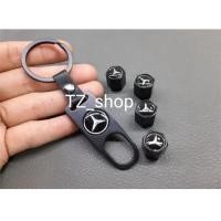 ราคา จุกปิดลมยาง โลโก้ benz ดำ พร้อมชุดพวงกุญแจ (25713117496)