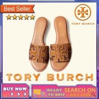 ราคา [ส่งเอกสาร]Tory Burch รองเท้าแตะด้านล่างสําหรับผู้หญิง เบาเปิดนิ้วเท้าหนังนุ่มแต่เพียงผู้เดียวรองเท้าแตะแบนรองเท้าแตะคําที่เดินทางมาพักผ่อนรองเท้าแตะชายหาดสบา (26876719046)