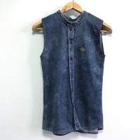 ราคา เสื้อยีนส์แขนกุด คอจีน (215209766)