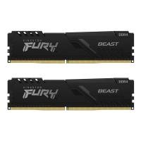 ราคา 16GB (8GBx2) DDR4 2666MHz RAM KINGSTON FURY BEAST DDR4 (BLACK) (KF426C16BBK2/16) (23776177035)