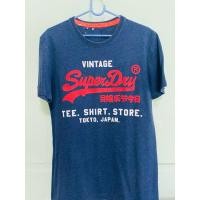 ราคา เสื้อยืด Superdry ไซส์ M คอกลม แขนสั้น สีน้ำเงินเข้ม มือสอง สภาพดี (25504474137)