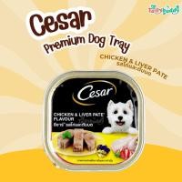 ราคา Cesar อาหารเปียกสุนัขโตเต็มวัย รสเนื้อไก่และตับบด (100g) (40154665655)