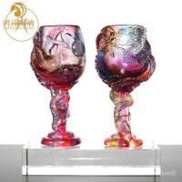 ราคา มังกรและนกฟีนิกซ์ประดับแก้วของขวัญแต่งงานของขวัญแต่งงานสำหรับแฟนน้องสาวและน้องสาวของตกแต่งตู้ไวน์ 5UCI (25851394903)