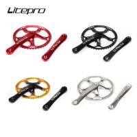 ราคา Litepro ชุดจานหน้าจักรยาน อะลูมิเนียมอัลลอย ทรงสี่เหลี่ยม สําหรับจักรยานแบบพับ BCD130 Single 45T 47T 53T 56T 58T (17730623938)