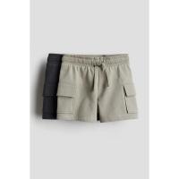 ราคา H&M(เอชแอนด์เอ็ม) กางเกงคาร์โก้ขาสั้นแพ็ก 2 ชิ้น เด็กอ่อน 1235351_1 (25680602354)