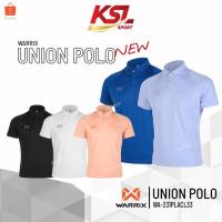 ราคา WARRIX รุ่น UNION เสื้อโปโลวอริกซ์สีล้วน เสื้อคอปก Polo (WA-231PLACL33) สีพีช/ม่วง/ขาว/แดง/ดำ/กรมท่า/น้ำเงิน/ส้มอ่อน (23771092669)