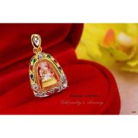 ราคา พระหลวงปู่ทวดลงยาประดับเพชรสวิสเลี่ยมกรอบหุ้มทองคำแท้ (27724608731)